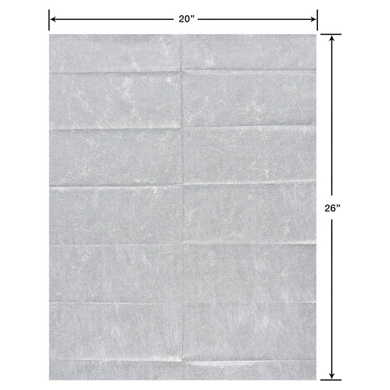 Papyrus 4 Sheet Metallic Silver Tissue Paper for Valentines, Birthdays,