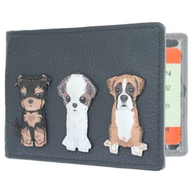 Mala Leather Best Friends Collection Leather Travel Pass Holder 647_65 Grey