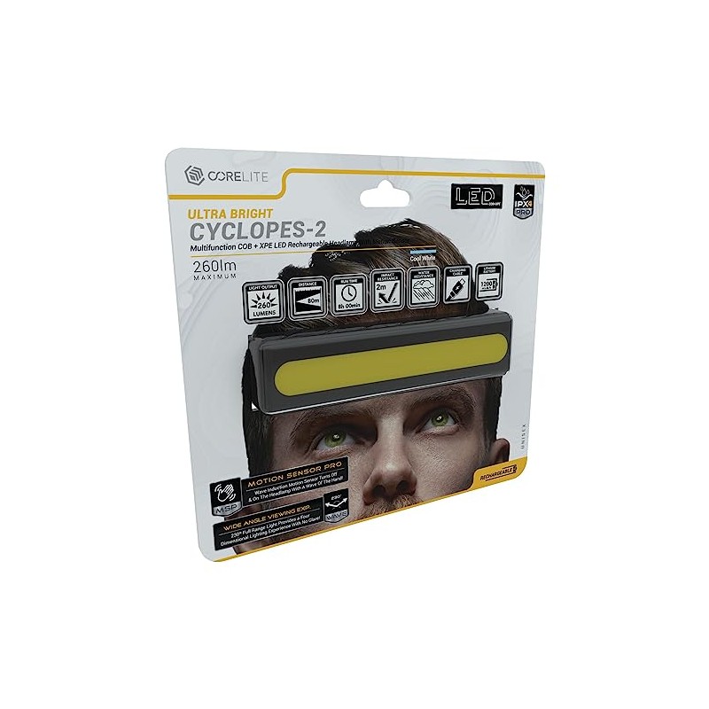 Corelite Cyclopes-2 Rechargeable Headlamp