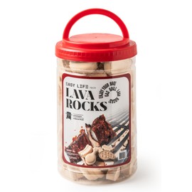 Easylife Ceramic Gas Grill Briquettes Replacement for Lava Rocks Even Heat Distribution Helps Reduce Flare Ups Improves Grill Heat Performance for Gas Grills Fits 202 Sq in.