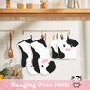 Leokawin Oven Mitts,Oven Mitts and Pot Holders 4 Pcs Sets,Cute