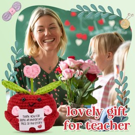Signifyule Teacher Appreciation Gifts Thank You for Helping Me Grow (Apple)