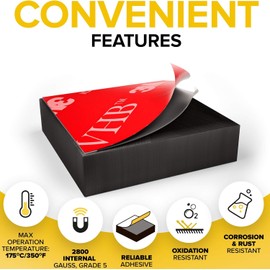 X-bet MAGNET Strong Magnets with Adhesive Backing - Square Heavy Duty Sticky Magnets for Crafts, Refrigerator, 1 inch 48pcs