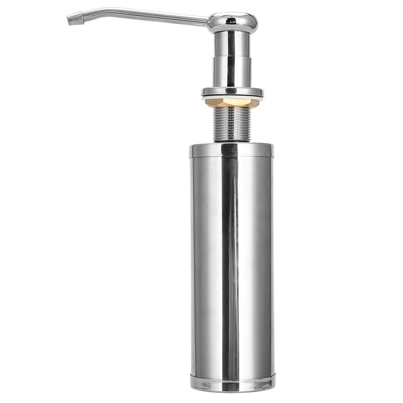 300ml Stainless Steel Soap Dispenser Liquid Detergent Hand Pump for