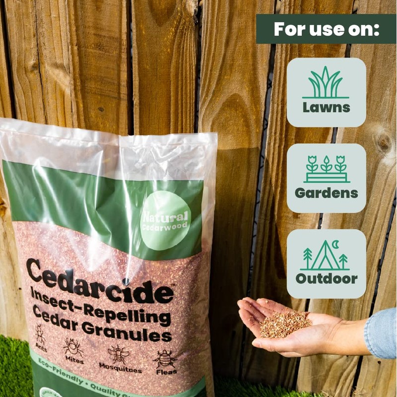 Cedar Lawn Patio Granules | Use on Fleas, Ticks, Ants,
