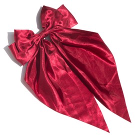 Burgundy Hair Bow for Women,Large Burgundy Satin Bow for Girls Hair Bows for Women 1 Pcs
