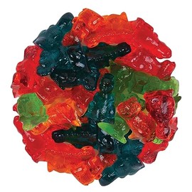 NY Spice Shop 3D Assorted Fruit Flavored Dinosaurs Gummy Candy - Delicious Chewy Jelly Centre Filled Juicy Fruity Fun Shaped Gummy Snacks Bulk for Candy Buffet, Parties, Play Time and More - 1 Pound