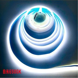 Kumax DC12v LED Strip Lighting,5mm Width 1m Night Light, 480LEDsM Uniform Glow COB Bendable Tape Light, Cutting Designed Rope Light, Cold White 6000k, 4mm width cob strip lights, cob-480m-4width