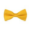 Yellow Silk pre-tied Bow Ties For Men Handkerchiefs Cufflinks and