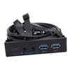 Dpofirs USB 3.2 Front Panel Hub with Floppy Drive Interface