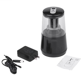 Automatic Electric Pencil Sharpener Plug in / Battery Operated School Office Stationery (Black)