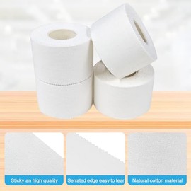 Athletic Tape - White Sport Tape - Easy Tear, Strong, No Sticky Reduce Wrist Ankle Tape for Athlete & Medical Trainers