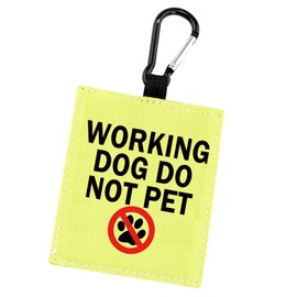Service Dog Dot Not Pet Working Dog Alert Hanging Patch Caution Stop Dog Alert Hanging Patches (C-Working Dog)