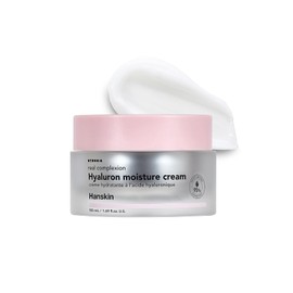 Hanskin Hanskin Real Complexion Hyaluronic Moisture Cream,Hyaluronic Acid Moisturizer with Niacinamide Vitamin E Moisturizing Lotion for Sensitive and Dry Skin Korean Skincare 1.69 fl.oz.