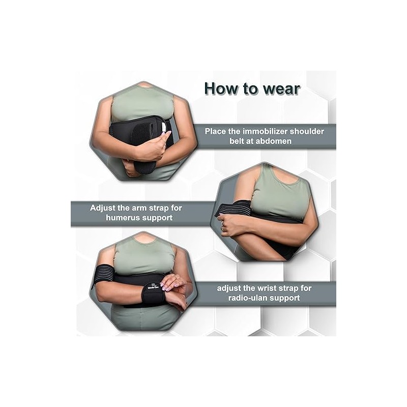 Black Elastic Strap Shoulder Support for Clavicle Collar Bone Dislocation