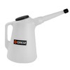 Groz 8-Liter High Density Graduated Measuring Container | Flexible Spout