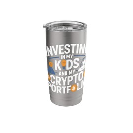 Crypto Mom Cryptocurrency Trader Blockchain Day Trading Stainless Steel Insulated Tumbler