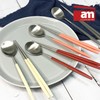 am Italy am solid square stainless steel cutlery set all