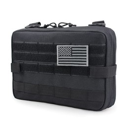 WYNEX Tactical Admin Molle Pouch, Medical EDC EMT Utility Bag Shell Design Attachment Pouches 1000D Nylon Hiking Belt Bags Waterproof
