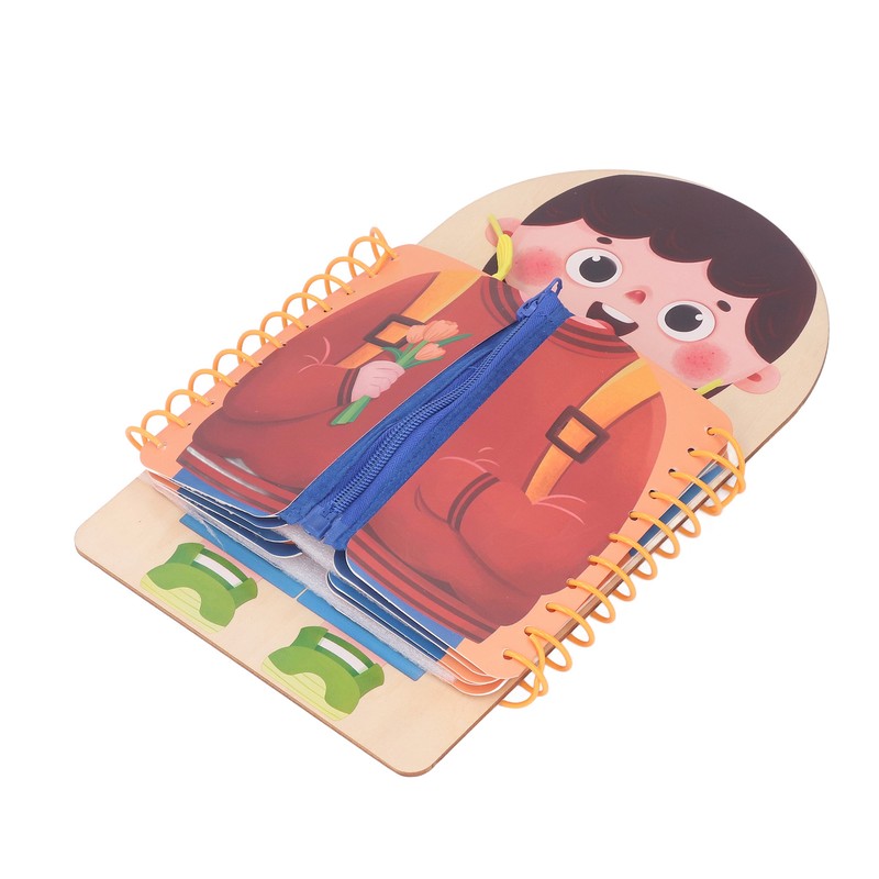 Learning to Dress Board Wooden Early Learning Basic Life Skills