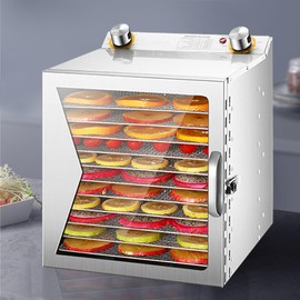 UOIENRT Food Dehydrator Machine, 650W Jerky Fruit Drying With Digital Timer and Temperature Control, Electric Food Dehydrator With Stainless Steel Trays Food Dehydrated Dryer (12 Trays)