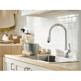 Moen 4736 Arbor Pulldown Laundry Faucet, Chrome