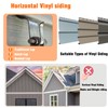 YUNFOOK 14 Pcs Vinyl Siding Hooks, Stainless Steel No-Hole Hangers