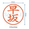 シャチハタ 印鑑 ハンコ ネーム9 XL-9 印面9.5ミリ 早坂