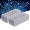 2Pcs Cooling Fins Aluminum Heat Radiator Heatsink Kit for Electronic