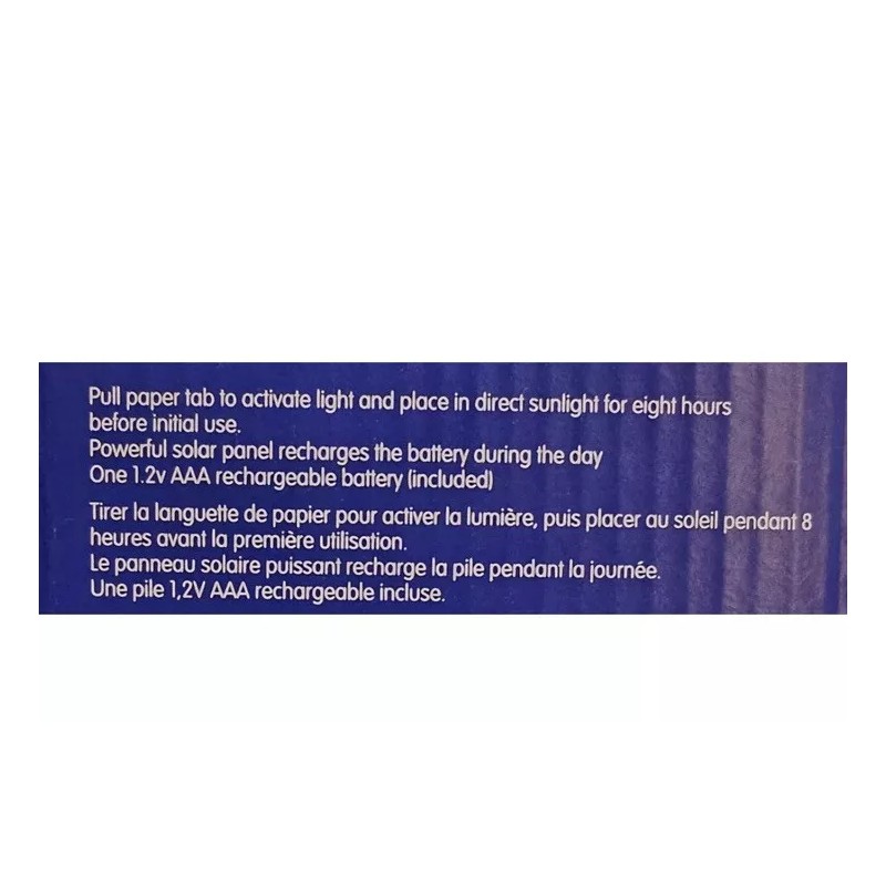 H & H Garden Collection Solar Hook Lantern 3.14 In