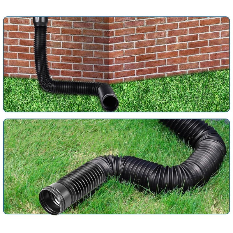 Gutter Flexible Downpipe Extension, Adjustable Extension Piece, PE Material Downpipe,