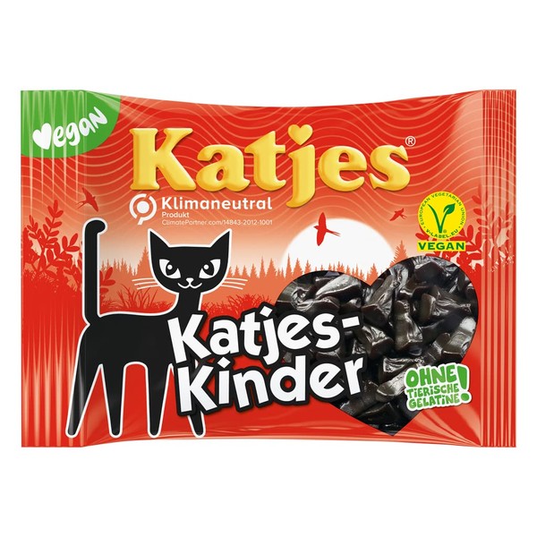 Kinder Licorice Cat-Shaped Drops 200g licorice pieces by Katjes