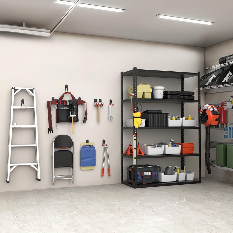 TORACK 15 PCS Garage Storage System Hooks, Shelving Hooks for