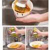 2 PCS Multifunctional Press Cleaning Brush, Kitchen Cleaning Brush with