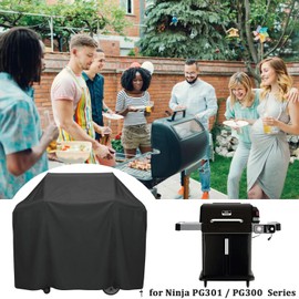 Grill Cover for Ninja Flexflame PG300 Series Grill, Heavy Duty 600D Oxford UV Resistance Protective Outdoor Cover for Ninja Flex Flame PG301 Waterproof BBQ Accessories