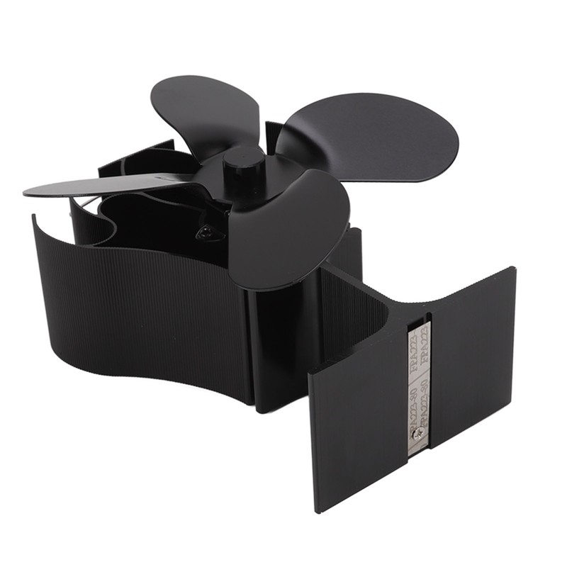 Heat Powered Stove Fan Self Starting Heat Resistant Aluminum Alloy