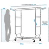 HOKEEPER Clothes Rack Heavy Duty Clothing Rack Load 650 LBS