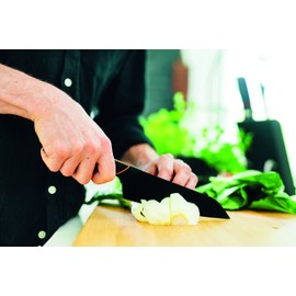 Fiskars Santoku-Messer, Modernes Design, Gesamtlänge: 29 cm, Qualitätsstahl/Kunststoff, Edge, 1003097