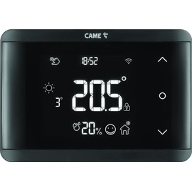CAME TH/750 BK WIFI 845AA-0150 Smart Thermostat for Heating and Air Conditioning Control Touch Screen App and Alexa Black