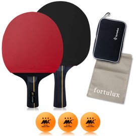 Table Tennis Racket Set of 2 Net Case Ball Beginners Anywhere Pen Shake Family