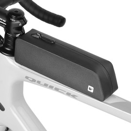 Rhinowalk Bicycle Frame Bag K34 - Waterproof TPU Bike Frame Bag with Straps & Screws, Aerodynamic Saddle Bag for Road Bike & City Bike (Black)