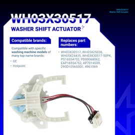 BlueStars WH03X30517 Washer Shift Actuator - Compatible with G.E and Hotpoint Washing Machines - Replaces WH05X25036, WH05X24435, PS16554752, AP7014559, 290D1056G001, 4961069
