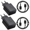 2 Pack 25W USB C Charger with 2 x 2M