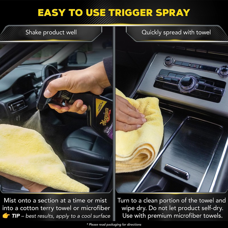 Meguiar's Quik Interior Detailer - This Non-Greasy Formula Cleans and