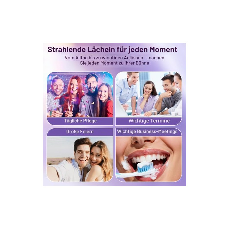 SwiftGain Teeth Whitening Strips for Sensitive Teeth - 14 Uses