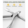 BEZOX Cuticle Nippers with Cuticle Pusher Set - Precise Cuticle