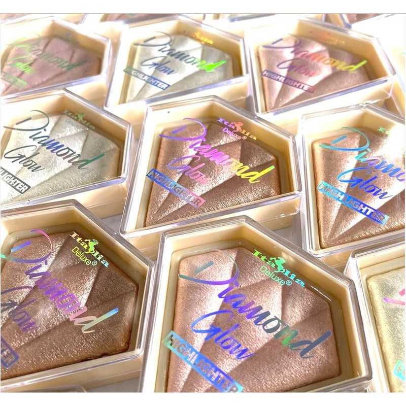 Italia Deluxe Diamond Glow Highlighter - Perfect for Highlighting and