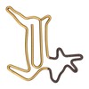 100pcs Shaped Paper Clips Deer Shape Metal Portable Office Clips