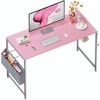 Pamray 32 Inch Computer Desk for Small Spaces with Storage