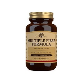 Solgar Multiple Fibre Formula Vegetable Capsules - Pack of 120 - Fibre Supplement for Digestive Support - Soluble and Insoluble Fibre - Vegan